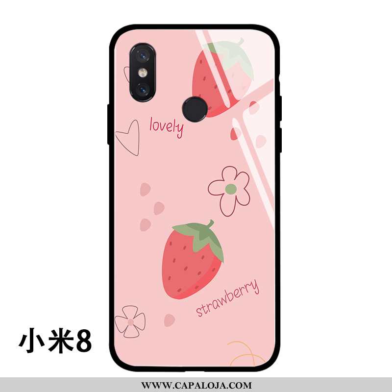 Capa Xiaomi Mi 8 Protetoras Vidro Verao Pequena Rosa, Capas Xiaomi Mi 8 Silicone Comprar