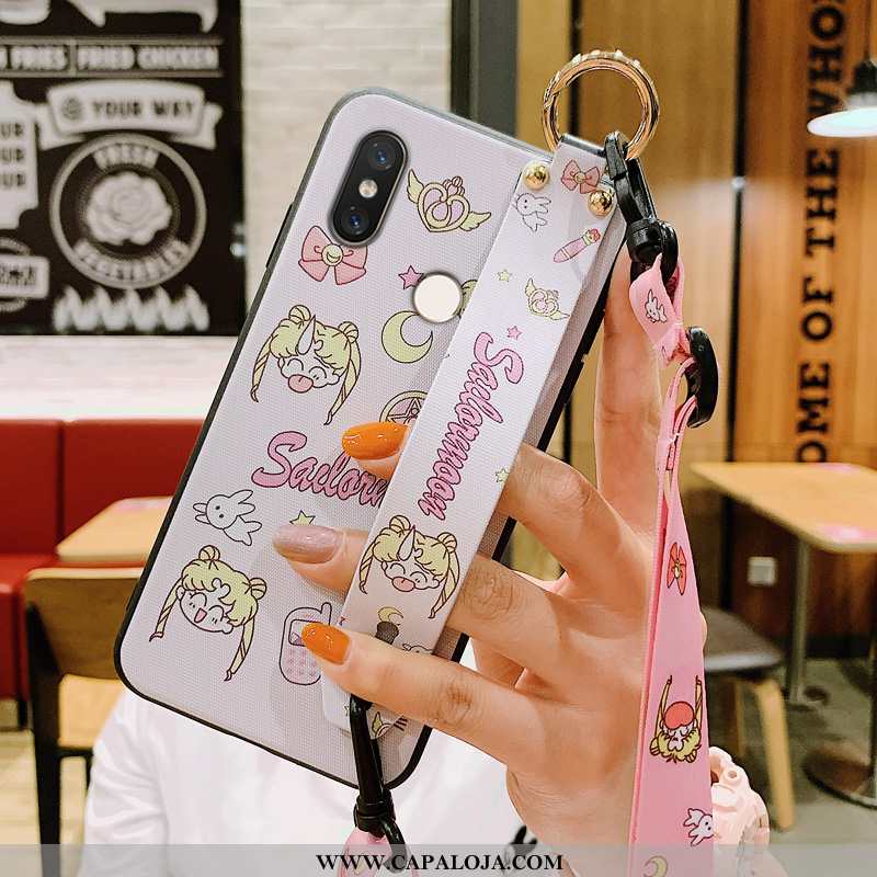 Capa Xiaomi Mi 8 Silicone Protetoras Desenho Animado Wrisband Verde, Capas Xiaomi Mi 8 Cordao Compra