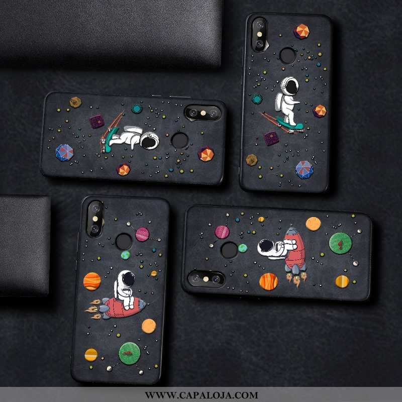 Capa Xiaomi Mi 8 Silicone Tela Cases Preto, Capas Xiaomi Mi 8 Criativas Baratas