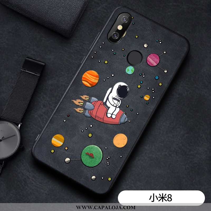 Capa Xiaomi Mi 8 Silicone Tela Cases Preto, Capas Xiaomi Mi 8 Criativas Baratas