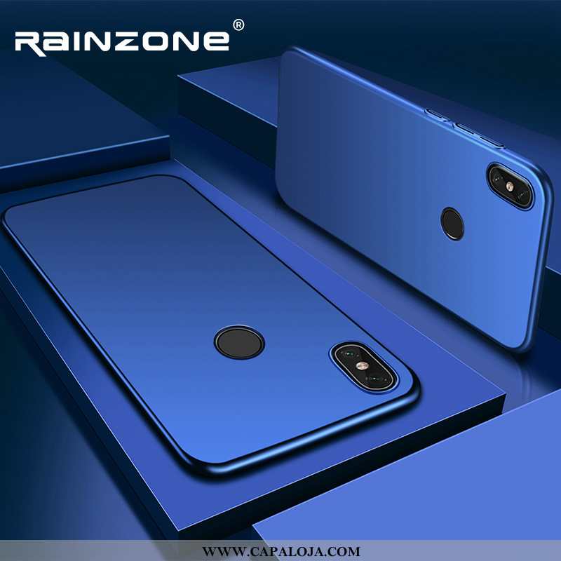 Capa Xiaomi Mi 8 Slim Cases Primavera Fosco Azul, Capas Xiaomi Mi 8 Super Promoção