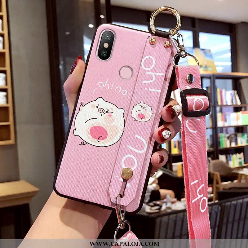 Capa Xiaomi Mi 8 Soft Antiqueda Vermelha Tendencia Rosa, Capas Xiaomi Mi 8 Protetoras Venda