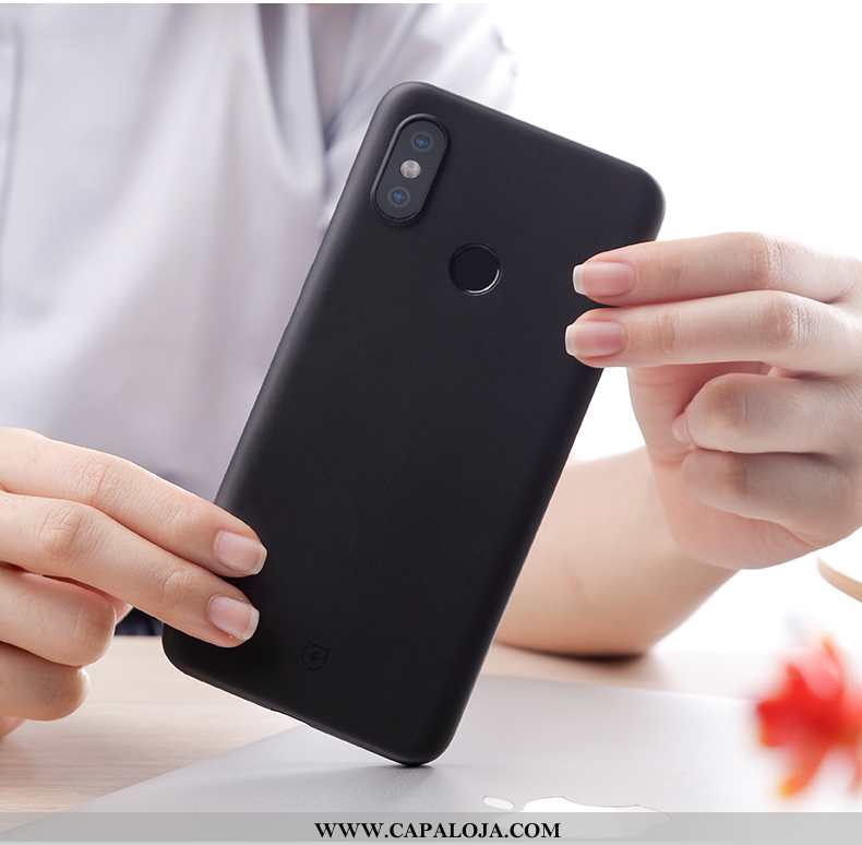 Capa Xiaomi Mi 8 Soft Completa Malha Capas Preto, Xiaomi Mi 8 Super Venda