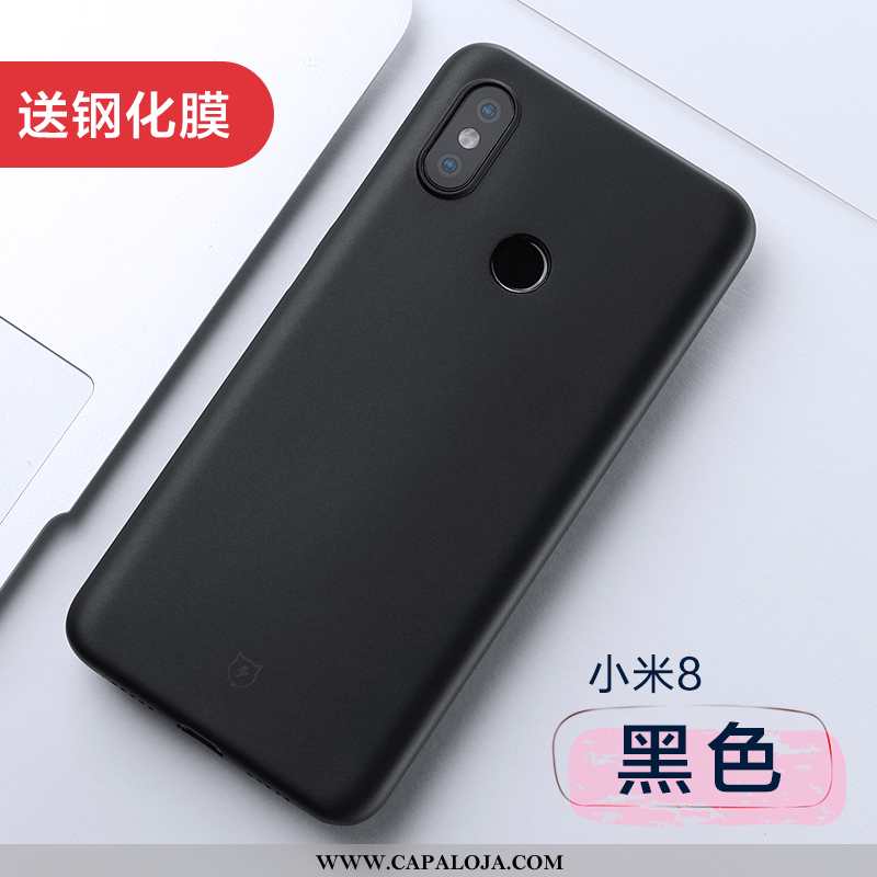 Capa Xiaomi Mi 8 Soft Completa Malha Capas Preto, Xiaomi Mi 8 Super Venda