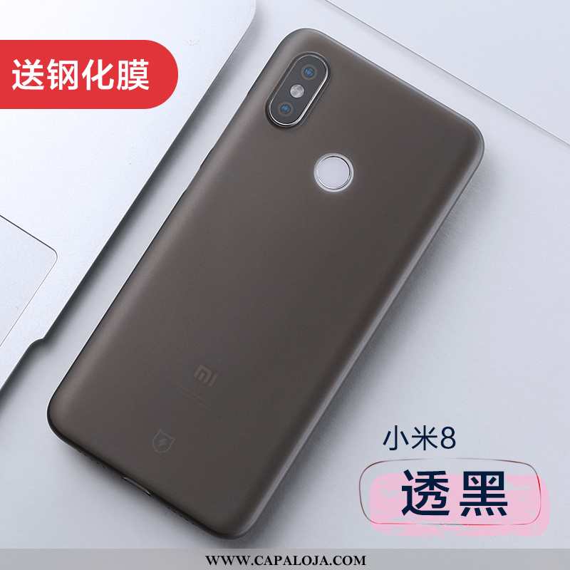 Capa Xiaomi Mi 8 Soft Completa Malha Capas Preto, Xiaomi Mi 8 Super Venda