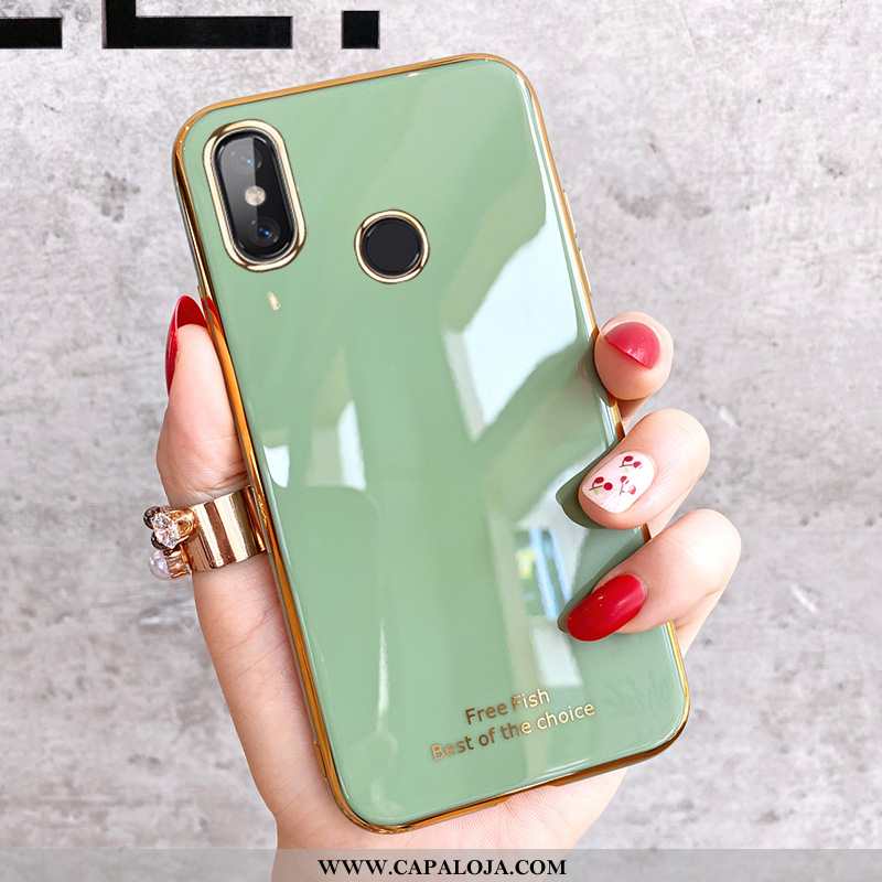 Capa Xiaomi Mi 8 Soft Vermelha Feminino Verde, Capas Xiaomi Mi 8 Protetoras Baratas