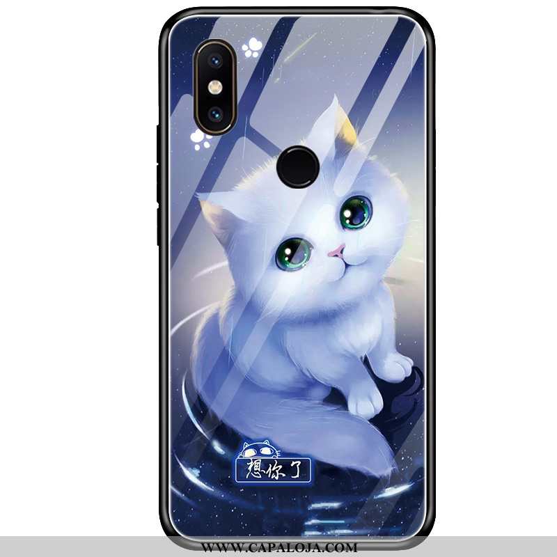 Capa Xiaomi Mi 8 Vidro Masculino Capas Cases Azul, Xiaomi Mi 8 Cordao Venda