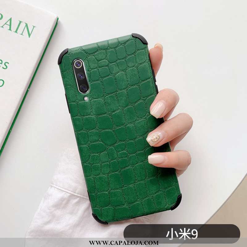 Capa Xiaomi Mi 9 Estiloso Verde Slim Personalizada, Capas Xiaomi Mi 9 Clara Promoção