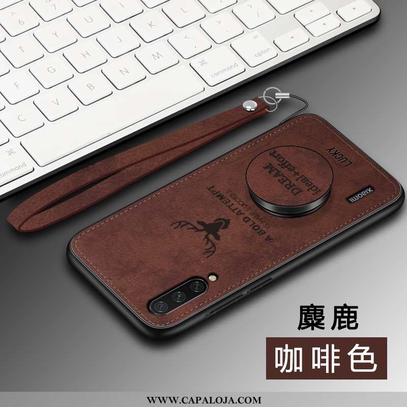 Capa Xiaomi Mi 9 Lite Couro Completa Pequena Telemóvel Cinza, Capas Xiaomi Mi 9 Lite Soft Barato