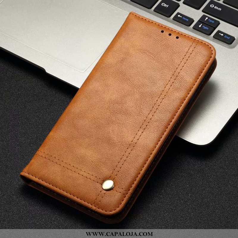 Capa Xiaomi Mi 9 Lite Couro Cover Capas Business Preto, Xiaomi Mi 9 Lite Cases Baratas