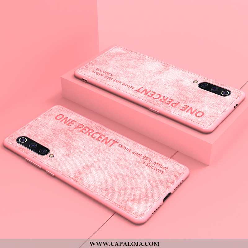 Capa Xiaomi Mi 9 Lite Couro Minimalista Super Telemóvel Rosa, Capas Xiaomi Mi 9 Lite Soft Venda