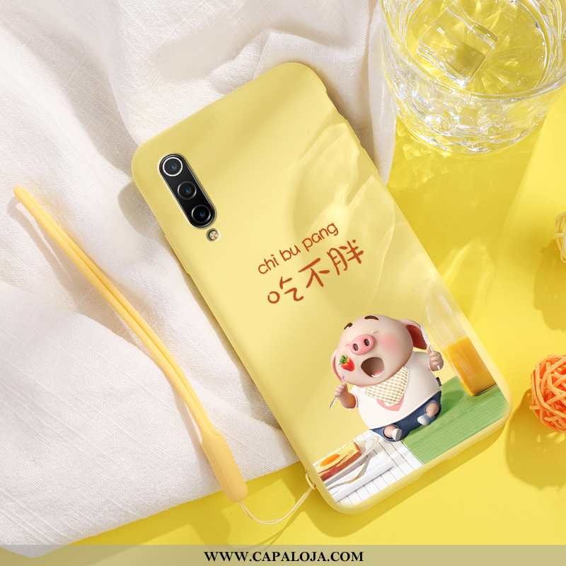 Capa Xiaomi Mi 9 Lite Criativas Silicone Novas Telinha Amarelo, Capas Xiaomi Mi 9 Lite Desenho Anima