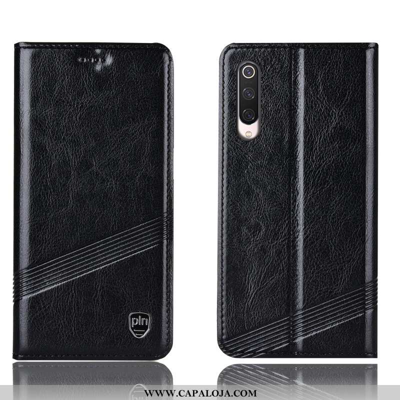 Capa Xiaomi Mi 9 Lite Protetoras Completa Antiqueda Telemóvel Preto, Capas Xiaomi Mi 9 Lite Couro Le