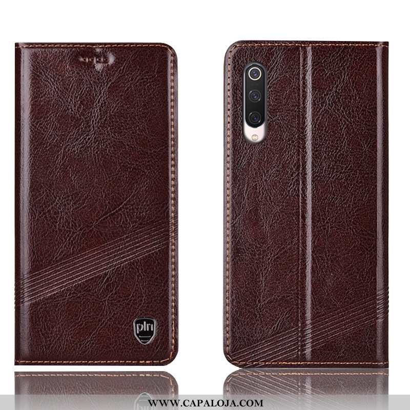 Capa Xiaomi Mi 9 Lite Protetoras Completa Antiqueda Telemóvel Preto, Capas Xiaomi Mi 9 Lite Couro Le