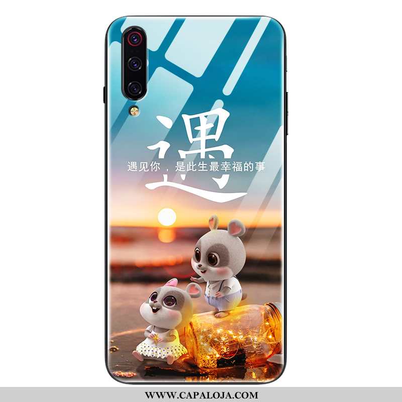 Capa Xiaomi Mi 9 Lite Tendencia Antiqueda Cases Vidro Azul, Capas Xiaomi Mi 9 Lite Soft Venda