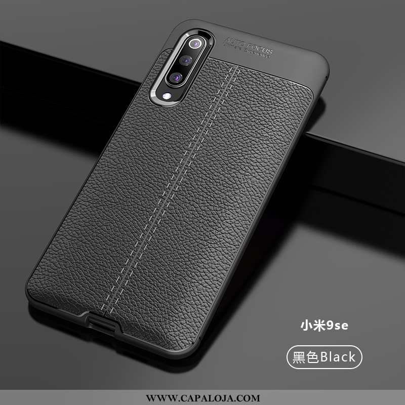 Capa Xiaomi Mi 9 Se Couro Telemóvel Completa Criativas Preto, Capas Xiaomi Mi 9 Se Tendencia Online