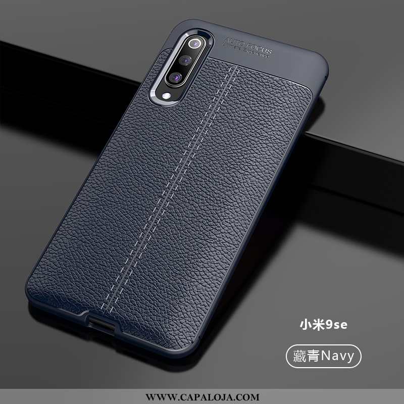 Capa Xiaomi Mi 9 Se Couro Telemóvel Completa Criativas Preto, Capas Xiaomi Mi 9 Se Tendencia Online