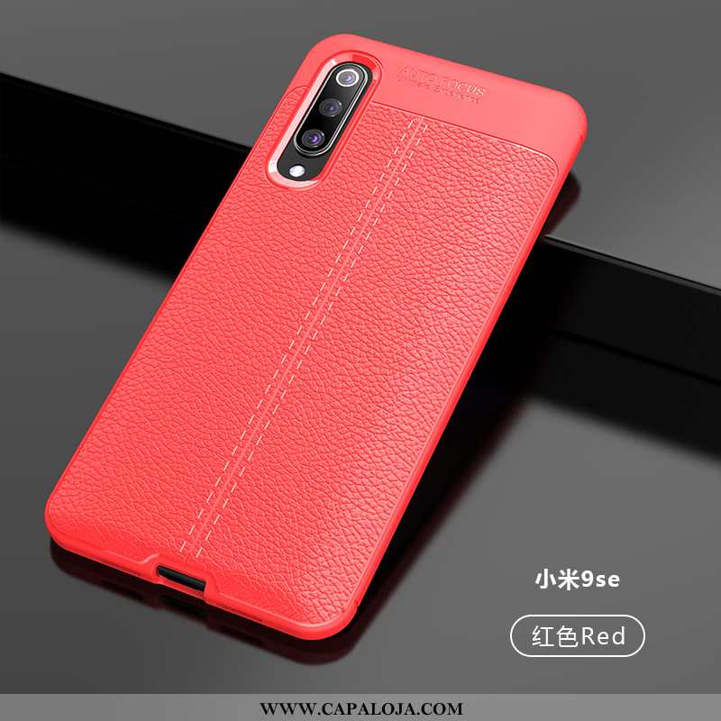 Capa Xiaomi Mi 9 Se Couro Telemóvel Completa Criativas Preto, Capas Xiaomi Mi 9 Se Tendencia Online