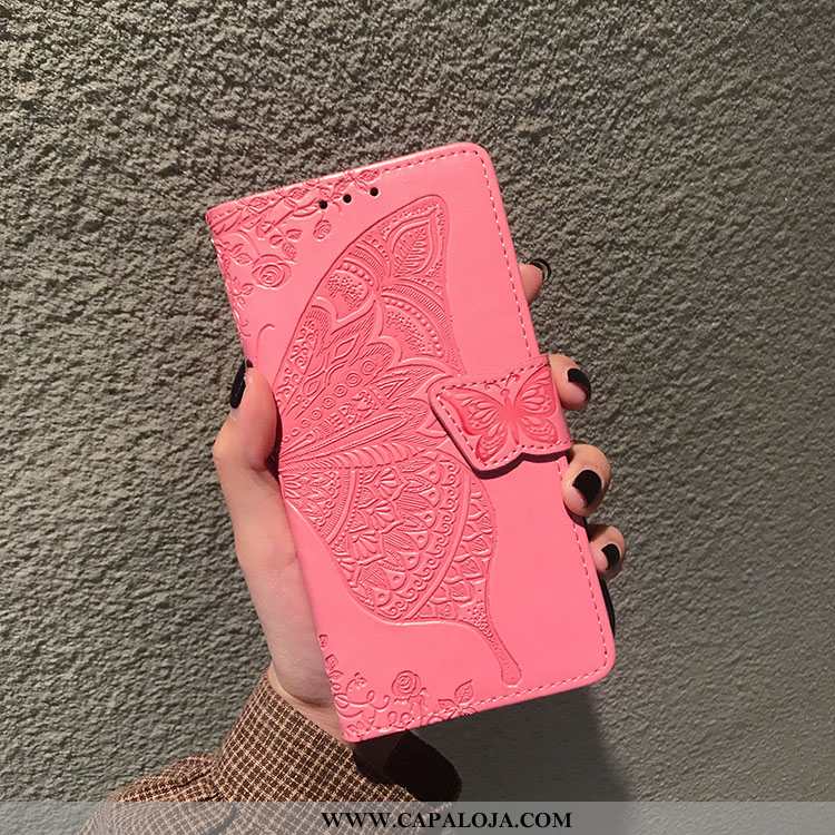 Capa Xiaomi Mi 9 Se Couro Telemóvel Completa Masculino Roxo, Capas Xiaomi Mi 9 Se Protetoras Promoçã