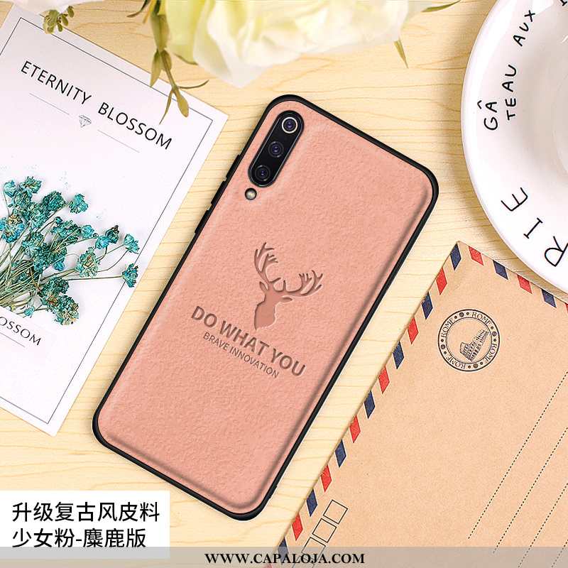 Capa Xiaomi Mi 9 Se Criativas Personalizada Telemóvel Couro Castanho, Capas Xiaomi Mi 9 Se Vintage V