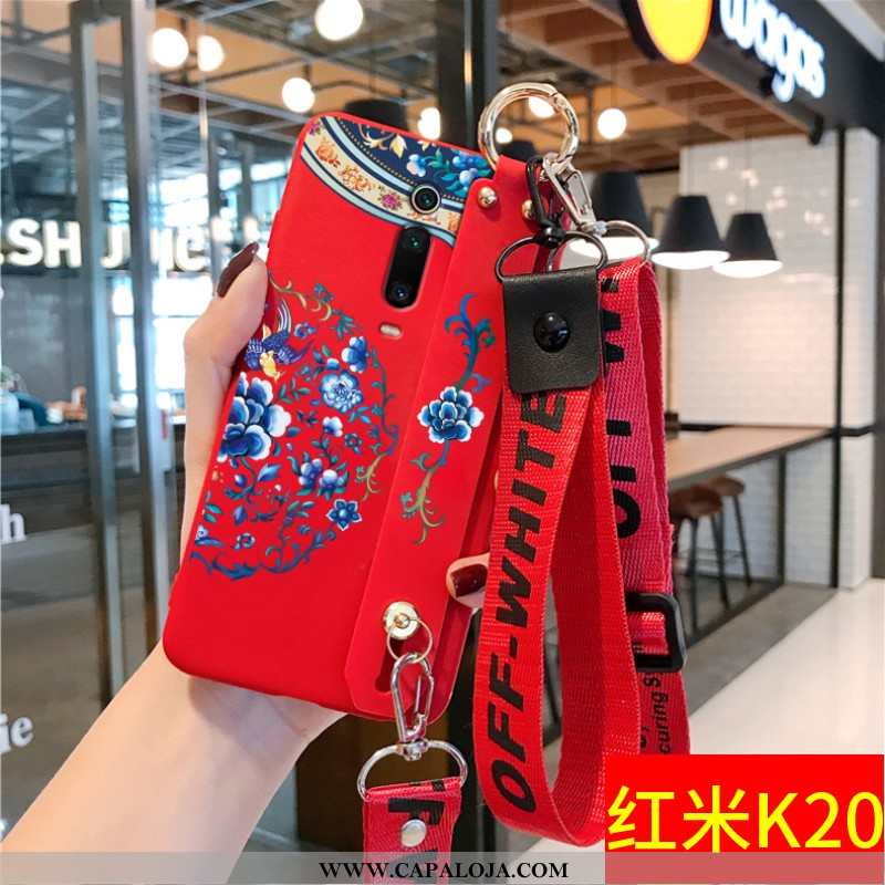 Capa Xiaomi Mi 9t Cordao Feminino Tendencia Telemóvel Vermelho, Capas Xiaomi Mi 9t Personalizado Ven