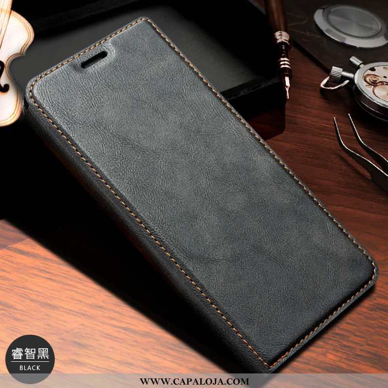 Capa Xiaomi Mi 9t Couro Genuíno Cases Telemóvel Cover Castanho, Capas Xiaomi Mi 9t Couro Baratas