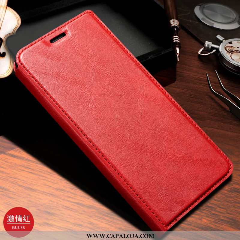 Capa Xiaomi Mi 9t Couro Genuíno Cases Telemóvel Cover Castanho, Capas Xiaomi Mi 9t Couro Baratas