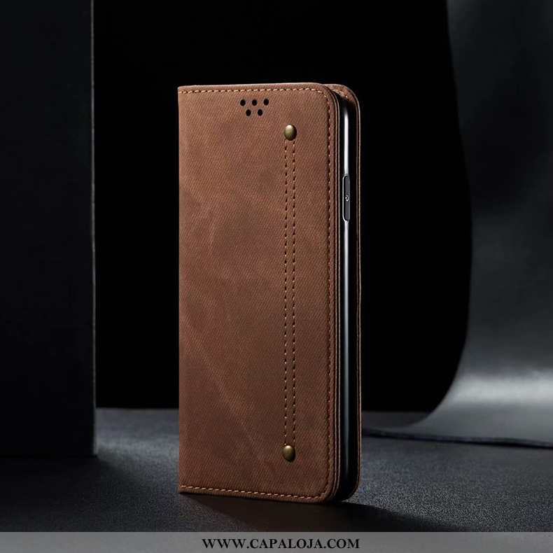 Capa Xiaomi Mi 9t Couro Genuíno Imã Marrom Capas Castanho, Xiaomi Mi 9t Couro Venda