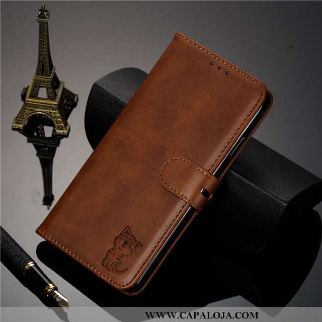 Capa Xiaomi Mi 9t Couro Masculino Telemóvel Antiqueda Vermelho, Capas Xiaomi Mi 9t Feminino Online