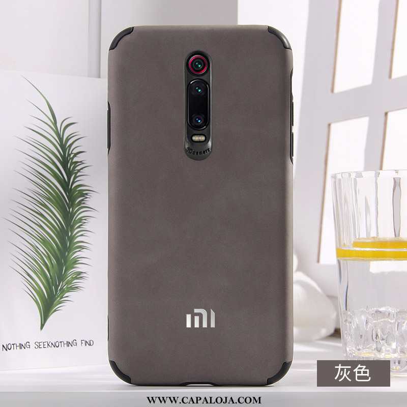 Capa Xiaomi Mi 9t Couro Simples Capas Casal Azul, Xiaomi Mi 9t Soft Barato