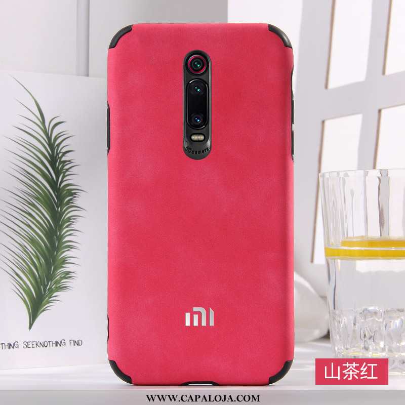 Capa Xiaomi Mi 9t Couro Simples Capas Casal Azul, Xiaomi Mi 9t Soft Barato