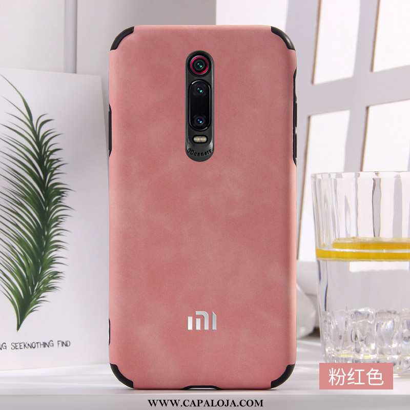 Capa Xiaomi Mi 9t Couro Simples Capas Casal Azul, Xiaomi Mi 9t Soft Barato