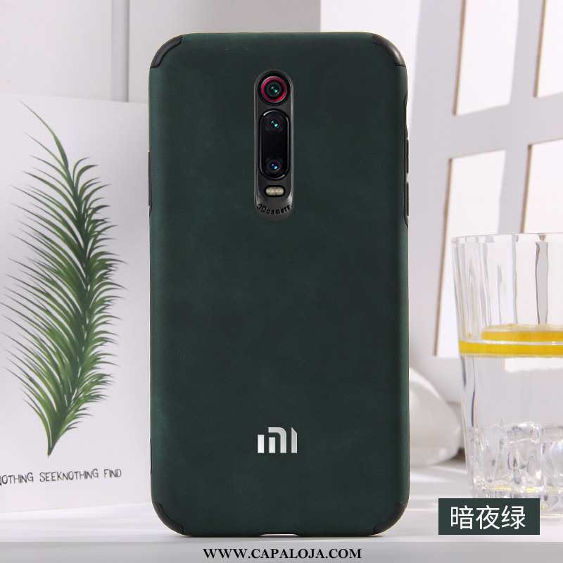 Capa Xiaomi Mi 9t Couro Simples Capas Casal Azul, Xiaomi Mi 9t Soft Barato