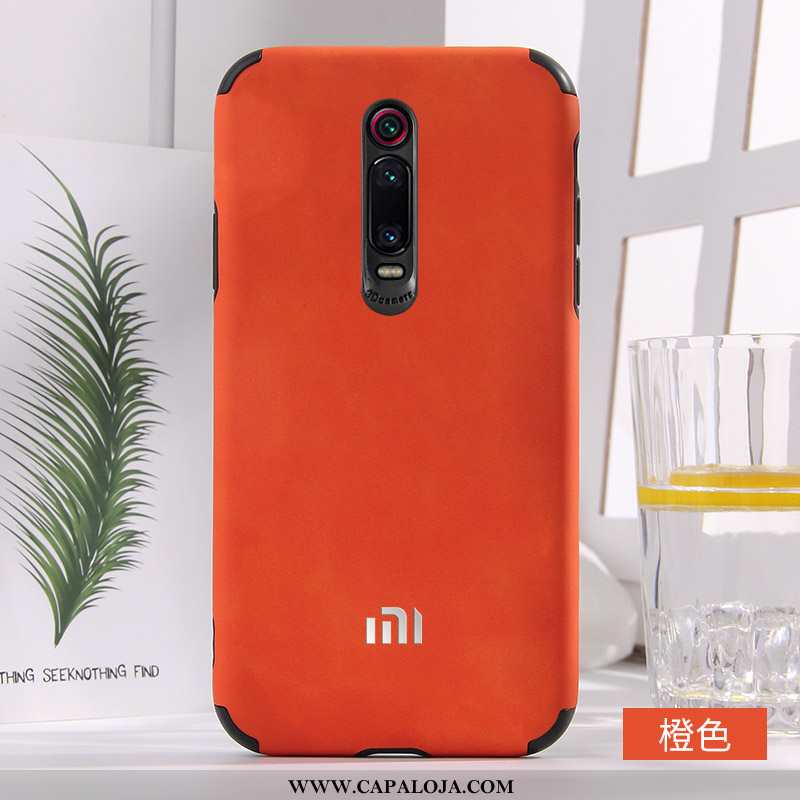 Capa Xiaomi Mi 9t Couro Simples Capas Casal Azul, Xiaomi Mi 9t Soft Barato