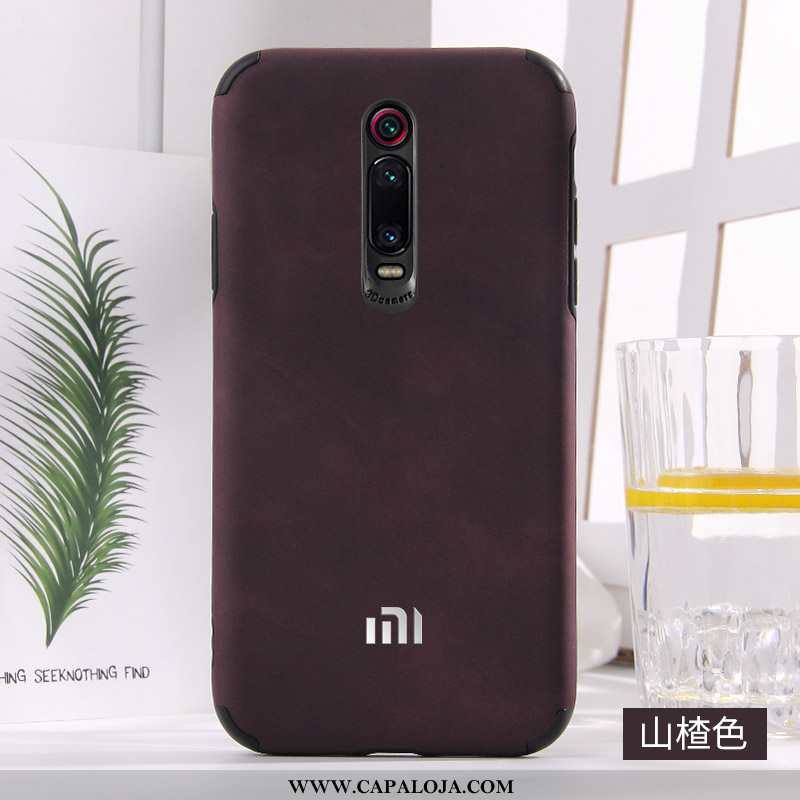 Capa Xiaomi Mi 9t Couro Simples Capas Casal Azul, Xiaomi Mi 9t Soft Barato