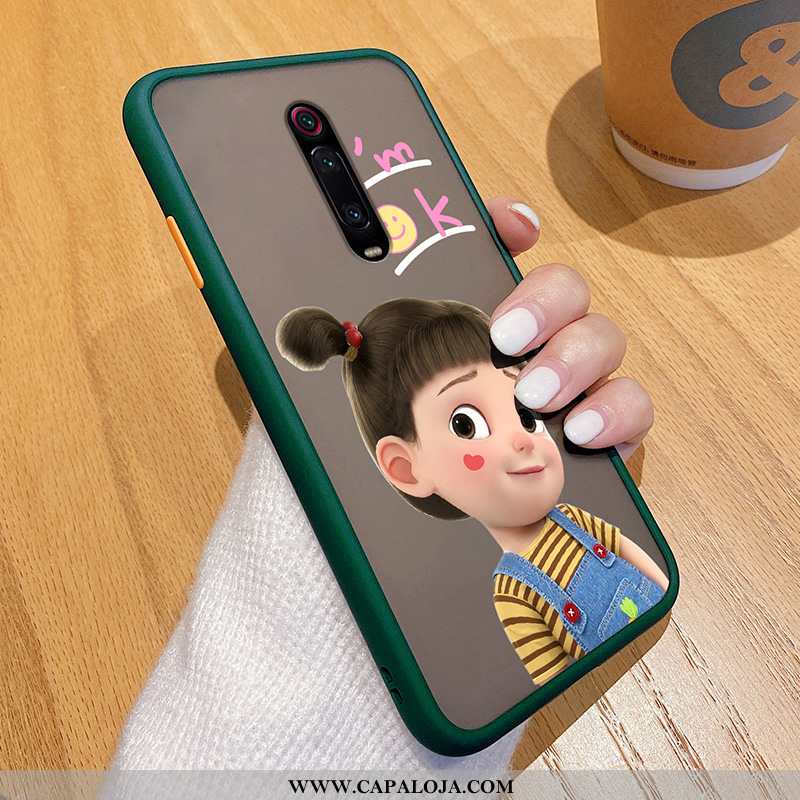 Capa Xiaomi Mi 9t Desenho Animado Tendencia Fosco Telemóvel Preto, Capas Xiaomi Mi 9t Slim Barato