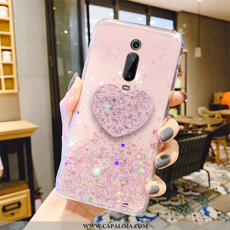 Capa Xiaomi Mi 9t Pro Personalizada Transparente Antiqueda Slim Rosa, Capas Xiaomi Mi 9t Pro Criativ