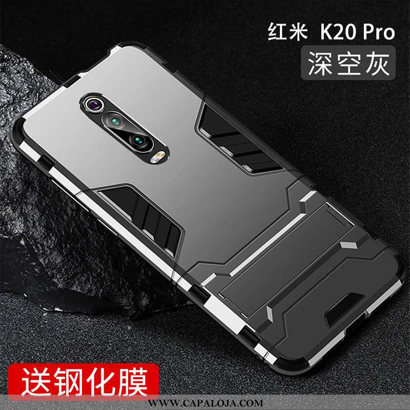 Capa Xiaomi Mi 9t Pro Protetoras Tendencia Antiqueda Grande Cinza, Capas Xiaomi Mi 9t Pro Silicone B