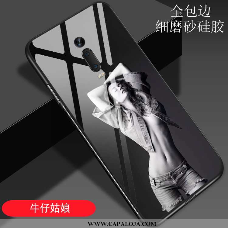 Capa Xiaomi Mi 9t Pro Vidro Preto Arte Vermelha, Capas Xiaomi Mi 9t Pro Criativas Venda