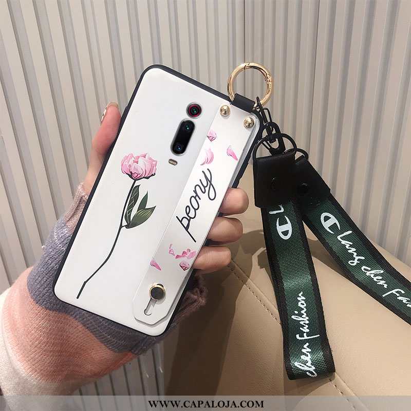 Capa Xiaomi Mi 9t Protetoras Estilosas Novas Floral Branco, Capas Xiaomi Mi 9t Silicone Online