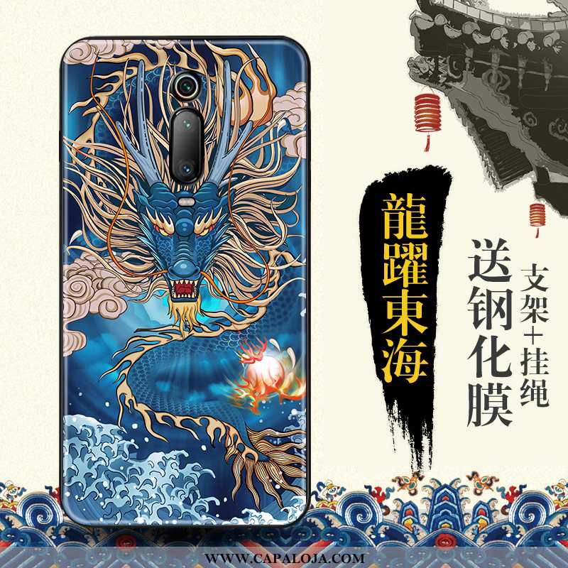 Capa Xiaomi Mi 9t Protetoras Vermelha Telemóvel Capas Azul, Xiaomi Mi 9t Tendencia Barato