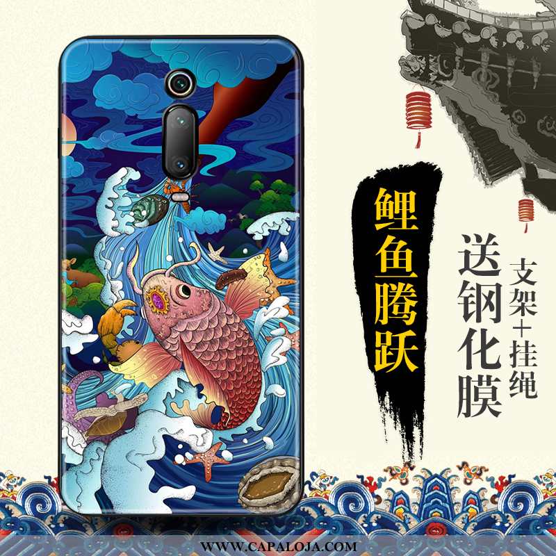 Capa Xiaomi Mi 9t Protetoras Vermelha Telemóvel Capas Azul, Xiaomi Mi 9t Tendencia Barato