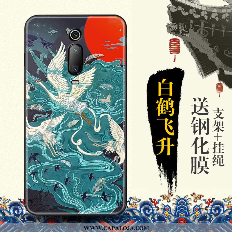 Capa Xiaomi Mi 9t Protetoras Vermelha Telemóvel Capas Azul, Xiaomi Mi 9t Tendencia Barato