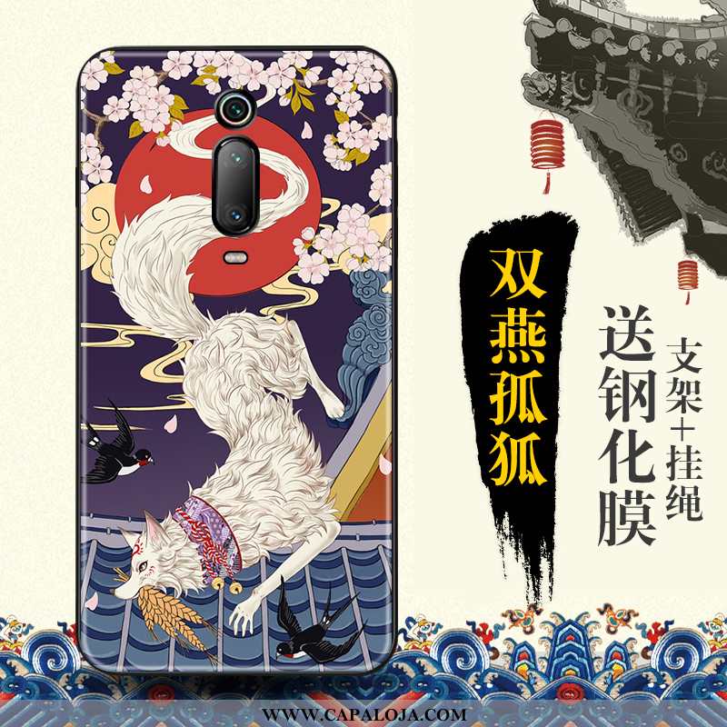 Capa Xiaomi Mi 9t Protetoras Vermelha Telemóvel Capas Azul, Xiaomi Mi 9t Tendencia Barato