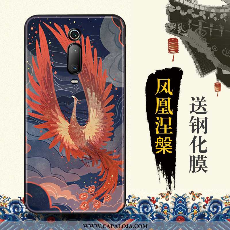 Capa Xiaomi Mi 9t Protetoras Vermelha Telemóvel Capas Azul, Xiaomi Mi 9t Tendencia Barato