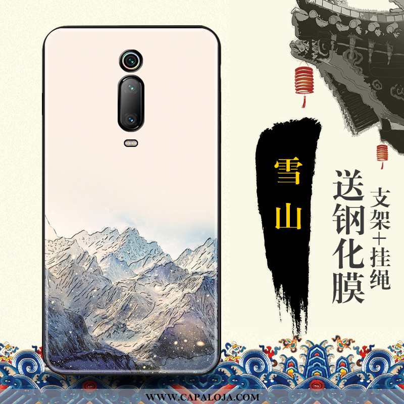 Capa Xiaomi Mi 9t Protetoras Vermelha Telemóvel Capas Azul, Xiaomi Mi 9t Tendencia Barato