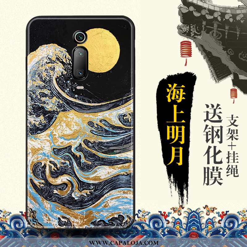 Capa Xiaomi Mi 9t Protetoras Vermelha Telemóvel Capas Azul, Xiaomi Mi 9t Tendencia Barato