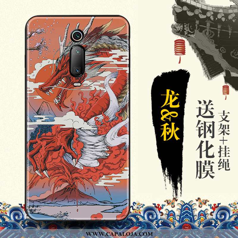 Capa Xiaomi Mi 9t Protetoras Vermelha Telemóvel Capas Azul, Xiaomi Mi 9t Tendencia Barato