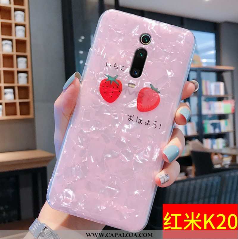 Capa Xiaomi Mi 9t Slim Concha Completa Telemóvel Rosa, Capas Xiaomi Mi 9t Tendencia Venda