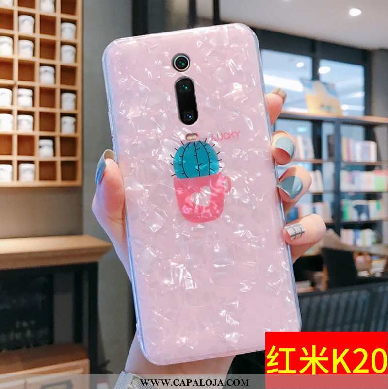 Capa Xiaomi Mi 9t Slim Concha Completa Telemóvel Rosa, Capas Xiaomi Mi 9t Tendencia Venda